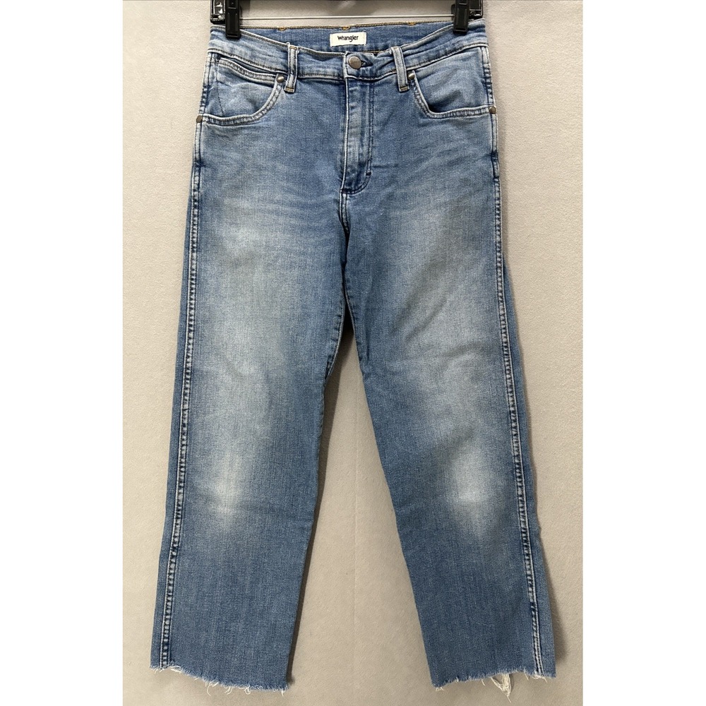 Wrangler Women's Jeans Sunset Mid Rise Straight 651 Size 26 Light Wash READ